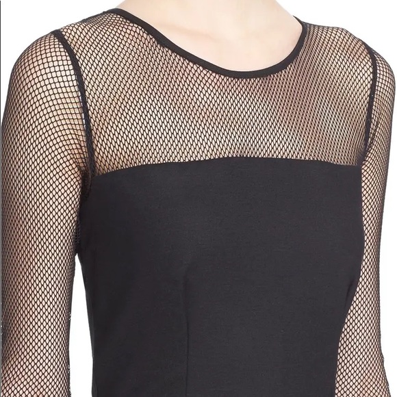 MAX MARA Max Mara Omelia Fishnet Wool Blend Jersey Dress, size 8 - Picture 5 of 9